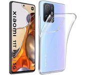 Funda Xiaomi 11T (5G) Carcasa Gel TPU Silicona Transparente GTR + Protector Pantalla Cristal Templado Movilear