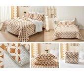 Edredón nórdico con Borreguito Ultra Suave y cálido Set de Cama con Funda de Almohada (180x240CM +1 Funda)(220x240CM +2 Funda)(240x260CM +2 Funda)