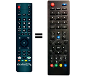Mandos.tv SMART40-LS09 para TELESYSTEM mando a distancia programado