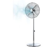 Ventilador de Pie - Cecotec EnergySilence 620 Retrostyle 16" - 50W Cromado, 3 Velocidades, Oscilante, Silencioso