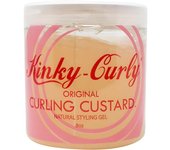 Kinky Curly Gel Curling Custard 236ml. hidrata, define los rizos, aporta brillo y definición de larga duración. Orgánico. Sin proteína. Sin sulfatos. Sin silicona. Sin glicerina. Sin parabenos. Cabellos rizados, Método Curly, Curlyrizos