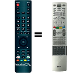 Mando a distancia programado para TV modelo 50PX4RZB de LG