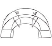 Sauvic Soporte De Manguera De Acero Inoxidable 36.5x19.5x13.5 Cm