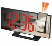 Reloj despertador LED ajustable, pantalla de hora y temperatura de 12/24 horas, alimentación por USB, adecuado para personas que duermen profundamente, para uso en el hogar y la oficina.
