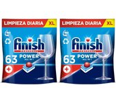126 lavavajilla y 200lavavajilla Finish Powerball Lavavajillas 63*2bolsa total126 pastillas 100*2bolsa total 200pastillas