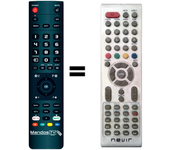 Mandos.tv NVR7061-TDTG19B para NEVIR mando a distancia programado