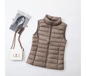 Women sleeveless women's ultra light down vests slim jacket girl gilet plus lightweight windproof warm waistcoat