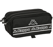 Safta Estuche Triple Grande Para Lápices Basics Negro Kappa