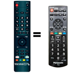 Mandos.tv TH-L32B68K para PANASONIC mando a distancia programado