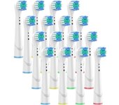 cabezal de cepillo de dientes de repuesto con cubierta protectora, cabezal de cepillo de dientes eléctrico de cerdas suaves  adecuado para la salud bucal, paquete de 16-Cecodadi