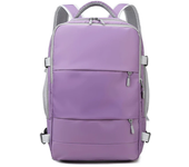 Mochila deportiva antirrobo para mujer, morral informal con carga USB de viaje, bolsa de equipaje para ordenador portátil, color rosa, novedad