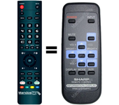 Mandos.tv PN-R703 para SHARP mando a distancia programado