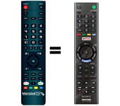Mando a distancia programado para TV modelo KDL-49WD753 de SONY
