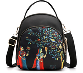 Mochila con estampado de moda para mujer, bolso cruzado de nailon de gran capacidad, multicapa, mochilas escolares, mochila de viaje impermeable
