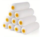 10 pcs Sponge Paint Roller Small Mini White Durable Foam Paint Roller Covers Replacement Paint Roller Nap Art Sets Painting