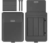 Funda para Tablet y Portatil de 14 y 15 pulgadas - Funda Maletín multifunción con interior Suave  Material Cuero PU  4 Colores  37x28cm