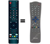 Mando a distancia programado para TV modelo 28PT5005 01 de PHILIPS