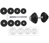 Avento Mancuerna 8 Weight Plate Set Negro
