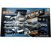Pack de 10 piezas de coches de policía Six-six-Zero 20-950 JUGUETOON