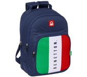 Safta Mochila Double Benetton Flag Azul