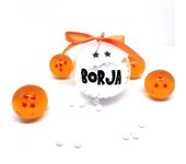 Bola de Navidad rellenables nombre Dragon Goku | Decoración árbol de Navidad regalo | Lulamuk