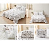 Edredón nórdico con Borreguito Ultra Suave y cálido Set de Cama con Funda de Almohada (180x240CM +1 Funda)(220x240CM +2 Funda)(240x260CM +2 Funda)
