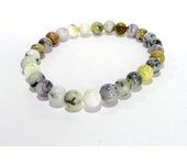 Pulsera Elástica de bolas de minera de Olivina de 6mm - Minerales Energéticos