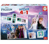 Educa Superpack Frozen Dominó Identic y 2 Puzzles 25-50 Piezas 19737