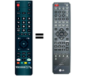 Mandos.tv HT302SD para LG mando a distancia programado