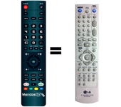 Mandos.tv DR175 para LG mando a distancia programado