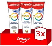 Pasta de dientes Colgate Total Advanced Efecto Visible 24h de protección completa 75ml. Pack 3