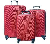 Maletas de Viaje Rígidas ABS,Maleta Trolley Cabina Ligero Duradero con 4 Ruedas Dobles Giratorias y Cierre TSA (S M L )