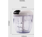 Tienda BIT Manual multición, picadora de Ajo, cortador de verduras, trituradora de Ajo, utensilios de cocina, 500/900ML