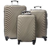 Maletas de Viaje Rígidas ABS,Maleta Trolley Cabina Ligero Duradero con 4 Ruedas Dobles Giratorias y Cierre TSA (S M L )