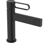 GME Dior Grifo monomando para lavabo fabricado con latón con un acabado en color negro 3125