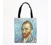 Van Gogh Series Canvas Bag Oil Painting Starry Night Sunflower Apricot Flower Coffee Holder Handbag Lightweight Shoulder Bag