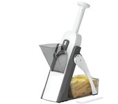 Picador de verduras con grosor ajustable  - Cortador de alimentos con mandolina segura para cocina