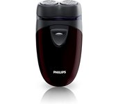 Philips PQ206/18 Afeitadora Eléctrica de Viaje para Hombre, Inalámbrica, Funciona con Pilas 2AA sin Cable, Cómoda de Llevar