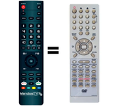 Mandos.tv DVD/VR2962-SI para ORION mando a distancia programado