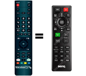 Mandos.tv MH856UST para BENQ mando a distancia programado