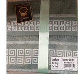 Set toallas de baño Versac 3 piezas 1 Toalla de Baño de 100 x 150 cm 1 Toalla de Lavabo de 50 x 100 cm 1 Toalla de Bidé de 30 x 50 cm.