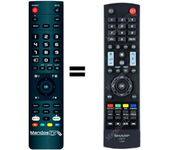 Mandos.tv LC22LE320E-BK para SHARP mando a distancia programado