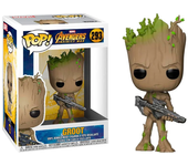Funko Pop Avengers Infinity War Groot Adolescente Con Pistola Marvel