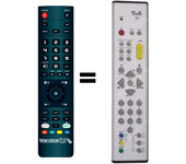 Mandos.tv F6 para T-A mando a distancia programado
