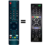 Mando a distancia programado para TV modelo KDL40R474B de SONY