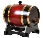 3L Whiskey Barrel Wood Barrel Vintage Oak Beer Brewing Tools Tap Dispenser for Rum Pot Whisky Wine Bar Tools