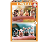 Educa Set de Puzzles Infantiles Bebés Animales 2x20 Piezas 20221