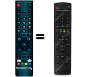 Mandos.tv LED-5003 (V3) para MANTA mando a distancia programado