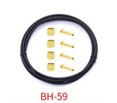 Hydraulic Disc Brake Hose Tube Pipe Housing For Shimano SM-BH59/90 W/4 Pair Compression Bushing&Needle For Terktro Magura Sram
