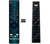 Mando a distancia programado para TV modelo LED-55UHD100 de QUADRO